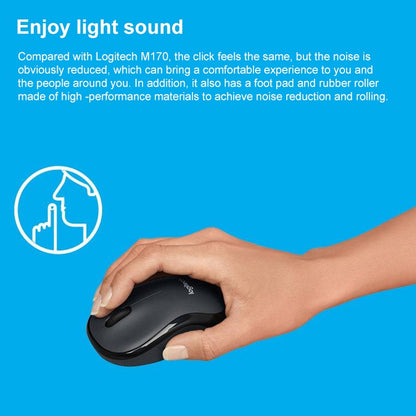 Logitech M220 1200DPI 2.4GHz Ergonomic Wireless Mouse (Black) - Wireless Mice by Logitech | Online Shopping UK | buy2fix