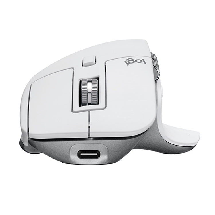 Logitech MX Master 3s 8000DPI 2.4GHz Ergonomic Wireless Bluetooth Dual Mode Mouse (White) - Wireless Mice by Logitech | Online Shopping UK | buy2fix