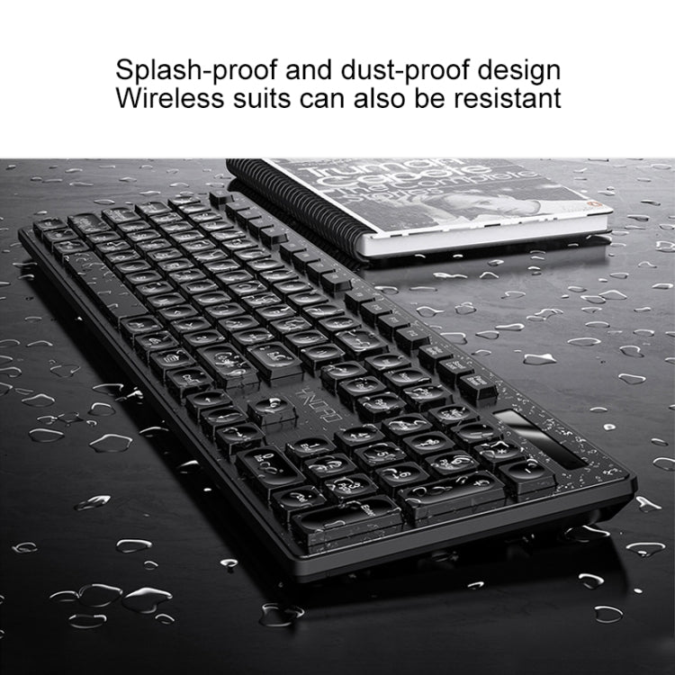 YINDIAO V3 Max Business Office Silent Wireless Keyboard Mouse Set (Black) - Wireless Keyboard by YINDIAO | Online Shopping UK | buy2fix