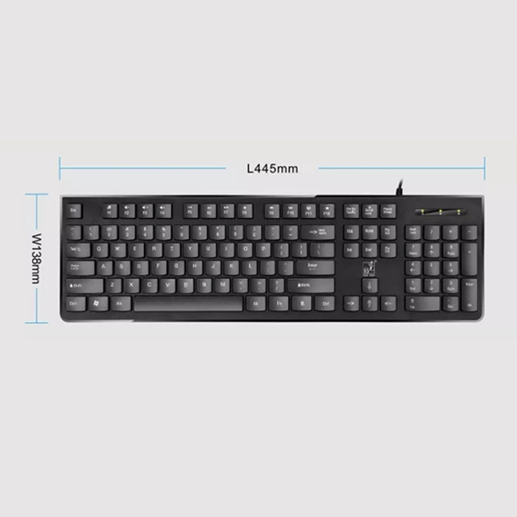 ZGB S500 Round Key USB Wired Computer Keyboard (White) - Wired Keyboard by Chasing Leopard | Online Shopping UK | buy2fix