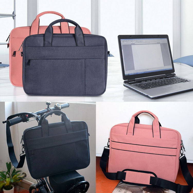 DJ03 Waterproof Anti-scratch Anti-theft One-shoulder Handbag for 13.3 inch Laptops, with Suitcase Belt(Black) - Computer & Networking by buy2fix | Online Shopping UK | buy2fix