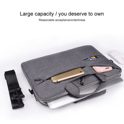 ST02S Waterproof Tear Resistance Hidden Portable Strap One-shoulder Handbag for 13.3 inch Laptops, with Suitcase Belt(Navy Blue) - Computer & Networking by buy2fix | Online Shopping UK | buy2fix