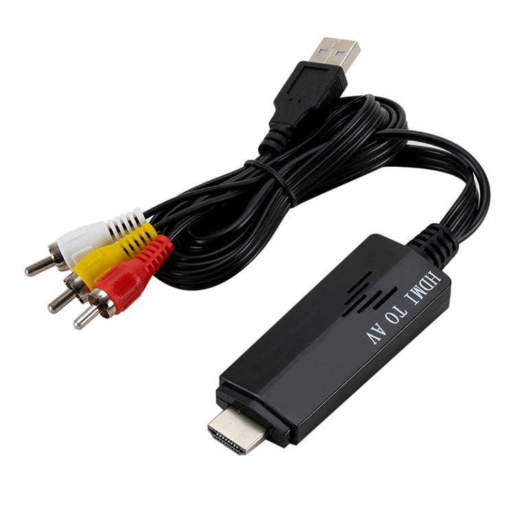 HDMI to RCA 1080P Converter Adapter Cable -  by buy2fix | Online Shopping UK | buy2fix