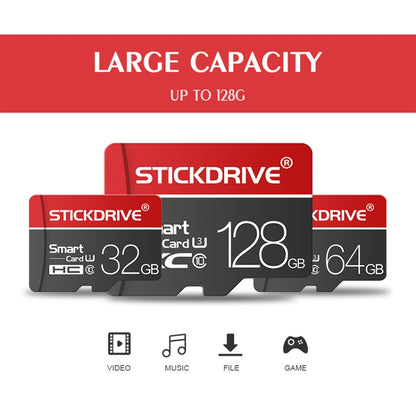 STICKDRIVE 128GB U3 White Line Red and Black TF(Micro SD) Memory Card - Micro SD Card by STICKDRIVE | Online Shopping UK | buy2fix