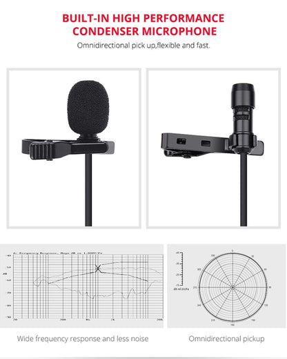 YELANGU YLG9926B MY2 Mini Lavalier Microphone for Mobile Phones / Tablets /  Digital Cameras (Black) - Consumer Electronics by YELANGU | Online Shopping UK | buy2fix