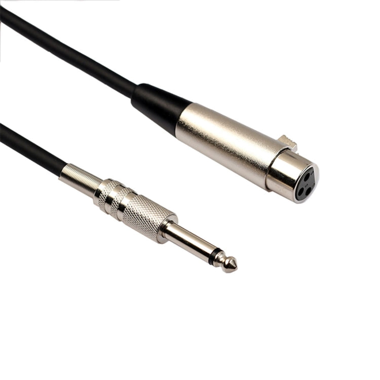 7.6m XLR 3-Pin Female to 1/4 inch (6.35mm) Mono Shielded Microphone Mic Cable - Microphone Audio Cable & Connector by buy2fix | Online Shopping UK | buy2fix