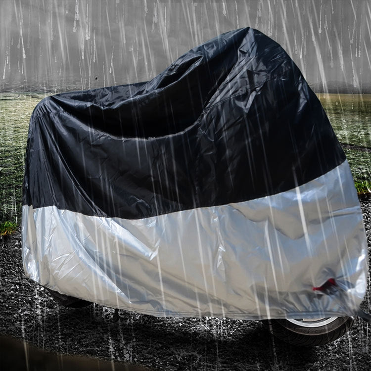 210D Oxford Cloth Motorcycle Electric Car Rainproof Dust-proof Cover, Size: XXL (Black) - Raincoat by buy2fix | Online Shopping UK | buy2fix