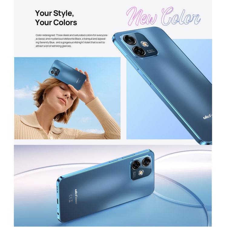 Ulefone Note 16 Pro, 8GB+256GB, Dual Back Cameras, Face ID & Side Fingerprint Identification, 4400mAh Battery, 6.52 inch Android 13 Unisoc T606 Octa Core up to 1.6GHz, Network: 4G, Dual SIM, OTG (Blue) - Ulefone by Ulefone | Online Shopping UK | buy2fix