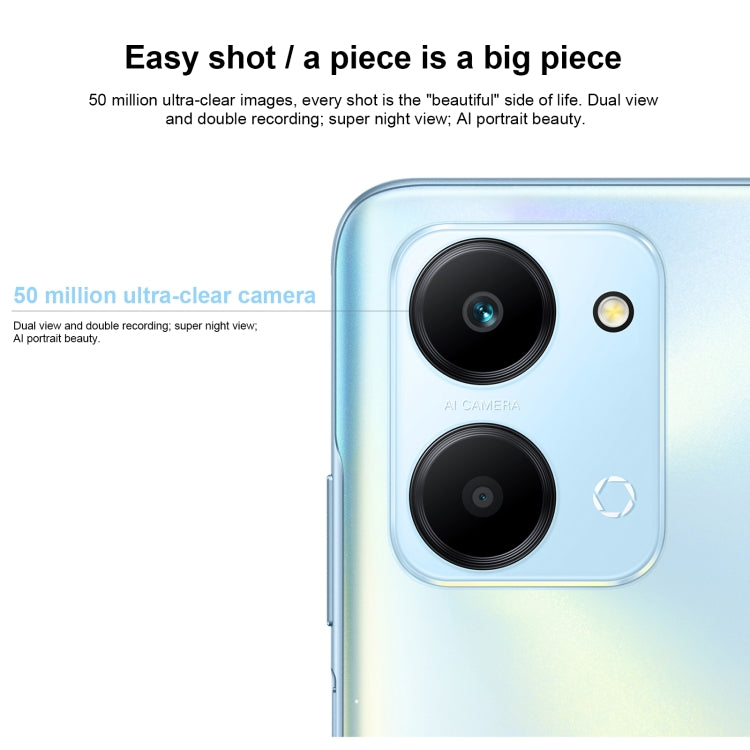 Honor Play7T RKY-AN10, 50MP Camera, 8GB+128GB, China Version, Dual Back Cameras, Side Fingerprint Identification, 6000mAh Battery, 6.74inch Magic UI 6.1 / Android 12  Dimensity 6020 Octa Core, Network: 5G, OTG, Not Support Google Play (Blue) - Honor by Huawei | Online Shopping UK | buy2fix