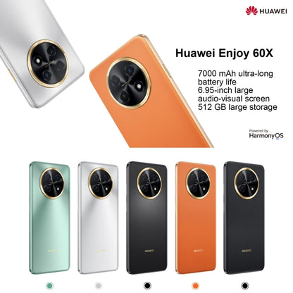 Huawei Enjoy 60X 128GB STG-AL00, China Version, Dual Back Cameras, Side Fingerprint Identification, 7000mAh Battery, 6.95 inch HarmonyOS 3.0 Qualcomm Snapdragon 680 Octa Core 2.4GHz, Network: 4G, OTG, NFC, Not Support Google Play(Silver) - Huawei Mate & P by Huawei | Online Shopping UK | buy2fix