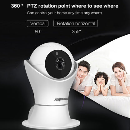 Anpwoo Hercules GM8135+SC2145 1080P HD WiFi IP Camera, Support Motion Detection & Infrared Night Vision & TF Card(Max 128GB)(White) - Security by Anpwoo | Online Shopping UK | buy2fix