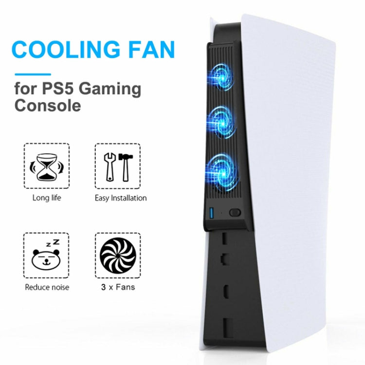 KJH P5-009 Console Cooling Fan For PS5(White) - Others by buy2fix | Online Shopping UK | buy2fix