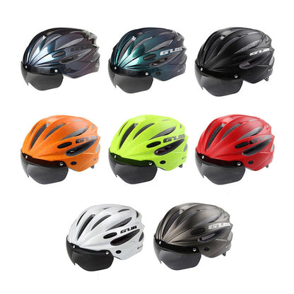 GUB K80 Plus Bike Helmet With Visor And Goggles(Titanium Color) - Protective Helmet & Masks by GUB | Online Shopping UK | buy2fix