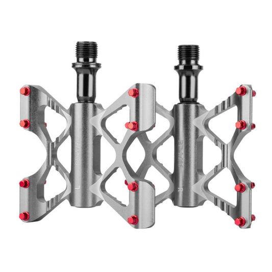 PROMEND PD-M56 1 Pair Mountain Bicycle Aluminum Alloy 3-Bearings Pedals (Grey) - Outdoor & Sports by PROMEND | Online Shopping UK | buy2fix