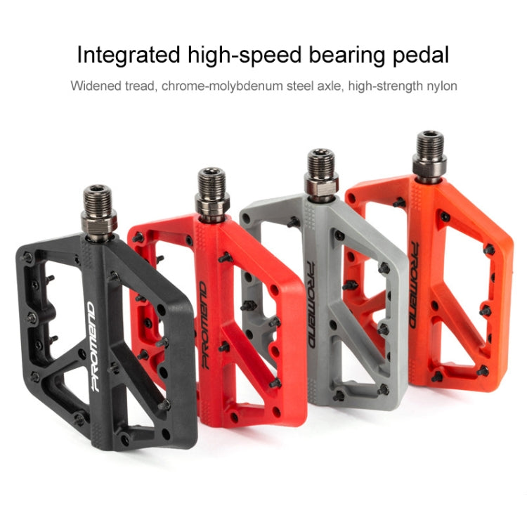 PROMEND PD-M42 1 Pair Mountain Bicycle Nylon High-speed Bearing Pedals(Orange) - Outdoor & Sports by PROMEND | Online Shopping UK | buy2fix