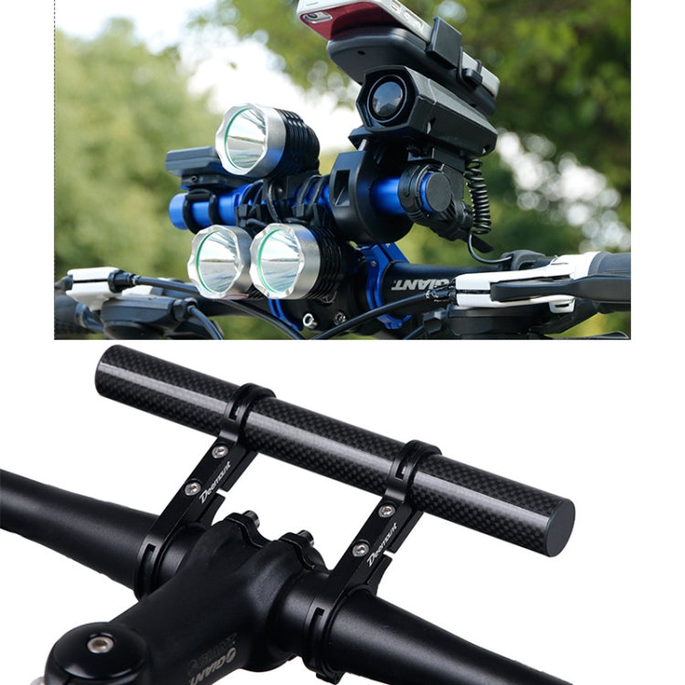 HLD-208 Mountainous Bicycle Aluminium Alloy Handlebar Extension Frame Flashlight Bracket (Black) - Outdoor & Sports by buy2fix | Online Shopping UK | buy2fix