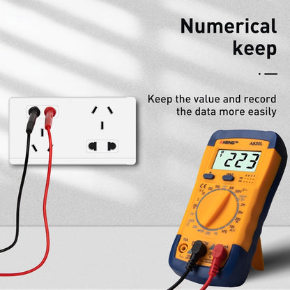 ANENG A830L Handheld Multimeter Household Electrical Instrument (Blue White) - Consumer Electronics by ANENG | Online Shopping UK | buy2fix