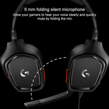 Logitech G331 Dolby 7.1 Surround Sound Stereo Folding Noise Reduction Competition Gaming Headset - Multimedia Headset by Logitech | Online Shopping UK | buy2fix