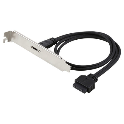 50cm USB-C / Type-C Female to USB 3.0 Motherboard 20 Pin Female Panel Expansion Bracket Mount Cable - Computer & Networking by buy2fix | Online Shopping UK | buy2fix