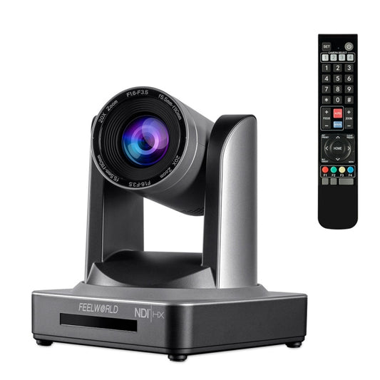 FEELWORLD NDI20X Simultaneous 20X Optical Zoom Live Streaming PTZ Camera, EU and US Plug - HD Camera by FEELWORLD | Online Shopping UK | buy2fix