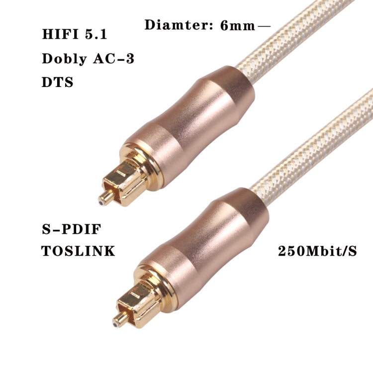 QHG02 SPDIF 3m OD6.0mm  Toslink FIBER Male to Male Digital Optical Audio Cable - Audio Optical Cables by buy2fix | Online Shopping UK | buy2fix