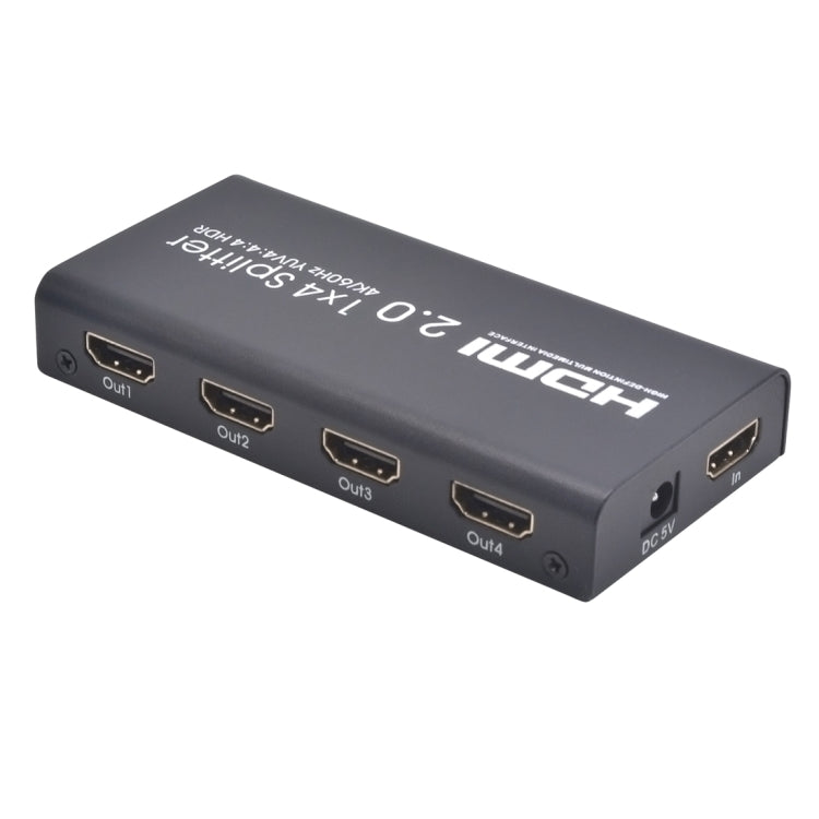 AYS-14V20 HDMI 2.0 1x4 4K Ultra HD Switch Splitter(Black) - Splitter by buy2fix | Online Shopping UK | buy2fix