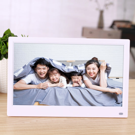 12.5 inch FHD LED Display Digital Photo Frame with Holder & Remote Control, MSTAR V56 Program, Support USB / SD Card Input (White) - Consumer Electronics by buy2fix | Online Shopping UK | buy2fix
