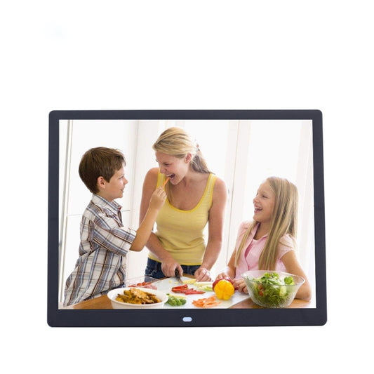 15-inch Digital Photo Frame Electronic Photo Frame Ultra-narrow Side Support 1080P Wall-mounted Advertising Machine, US/EU/UK Plug(Black) - Consumer Electronics by buy2fix | Online Shopping UK | buy2fix
