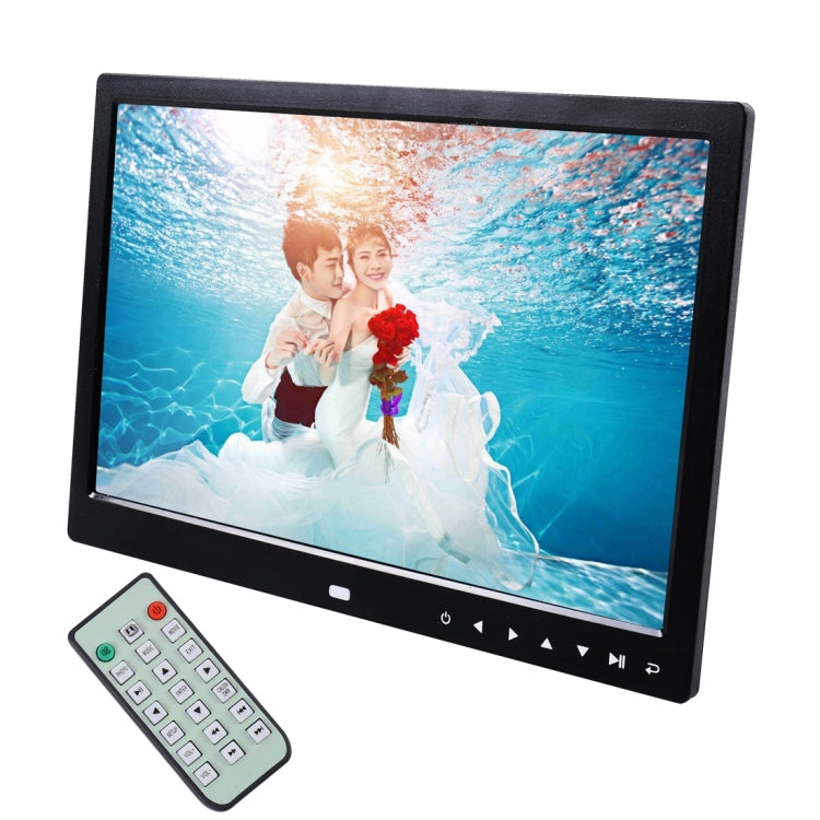 13.0 inch LED Display Digital Photo Frame with Holder / Remote Control, Allwinner, Support USB / SD Card Input / OTG (Black) - Consumer Electronics by buy2fix | Online Shopping UK | buy2fix