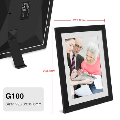 G100 10.1 inch LCD Screen WIFI Cloud Album Digital Photo Frame Electronic Photo Album with Touch Rotating Screen & Video Push (UK Plug) - Consumer Electronics by buy2fix | Online Shopping UK | buy2fix