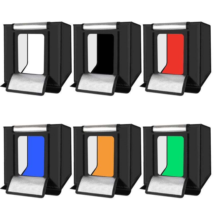 6 PCS PULUZ Collapsible Photography Studio Background, 6 Colors (Black, White, Red, Blue, Orange, Green), Size: 80cm x 40cm - Camera Accessories by PULUZ | Online Shopping UK | buy2fix