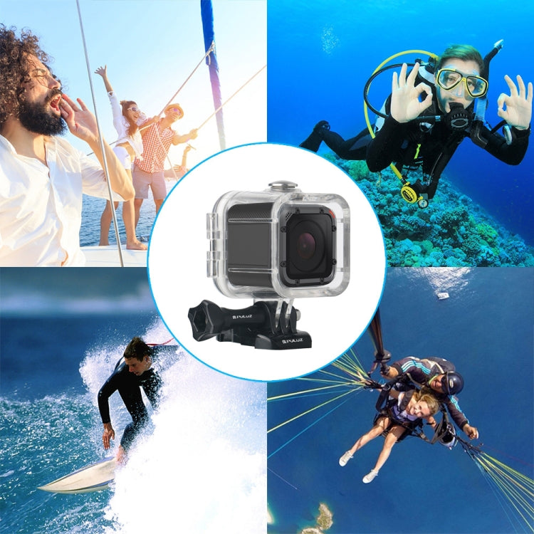 PULUZ 45m Underwater Waterproof Housing Diving Protective Case for GoPro HERO5 Session /HERO4 Session /HERO Session, with Buckle Basic Mount & Screw - Waterproof Cases by PULUZ | Online Shopping UK | buy2fix