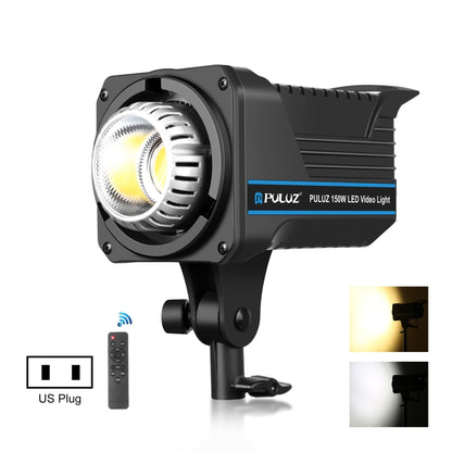 PULUZ 220V 150W Studio Video Light 3200K-5600K Dual Color Temperature Built-in Dissipate Heat System with Remote Control(US Plug) - Shoe Mount Flashes by PULUZ | Online Shopping UK | buy2fix