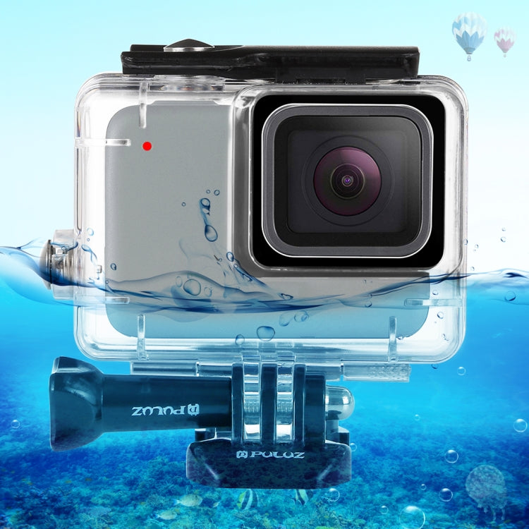 PULUZ 45m Underwater Waterproof Housing Diving Case for GoPro HERO7 Silver / HERO7 White, with Buckle Basic Mount & Screw(Transparent) - Waterproof Cases by PULUZ | Online Shopping UK | buy2fix