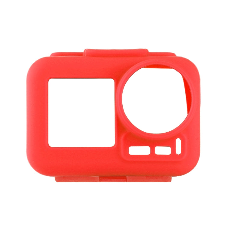 PULUZ Silicone Protective Case for DJI Osmo Action with Frame(Red) - DJI & GoPro Accessories by PULUZ | Online Shopping UK | buy2fix