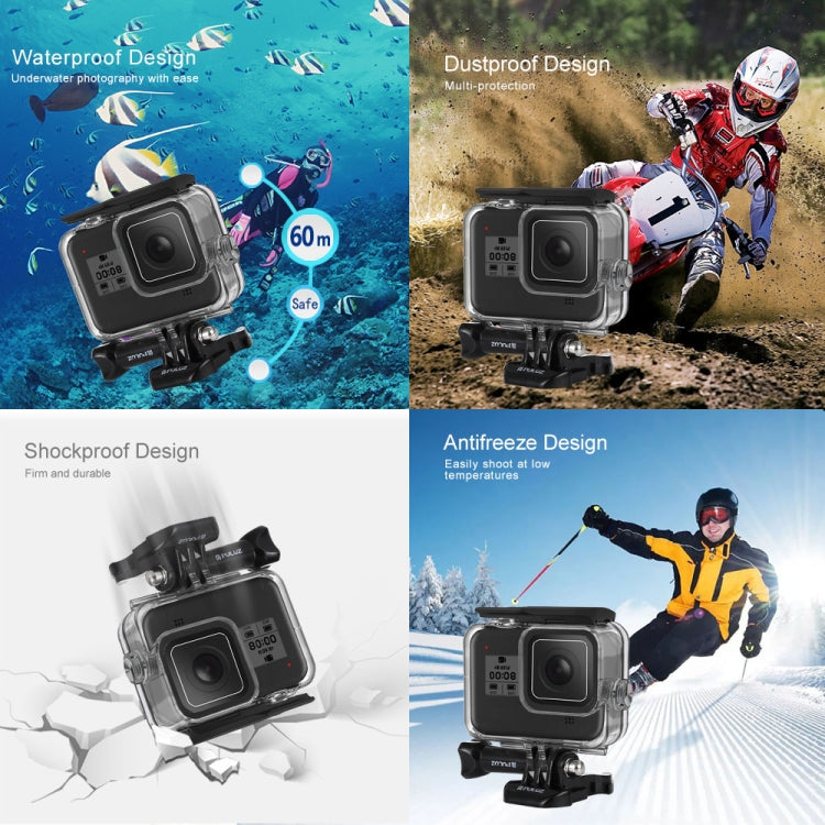 PULUZ 60m Underwater Depth Diving Case Waterproof Camera Housing for GoPro HERO8 Black - Waterproof Cases by PULUZ | Online Shopping UK | buy2fix