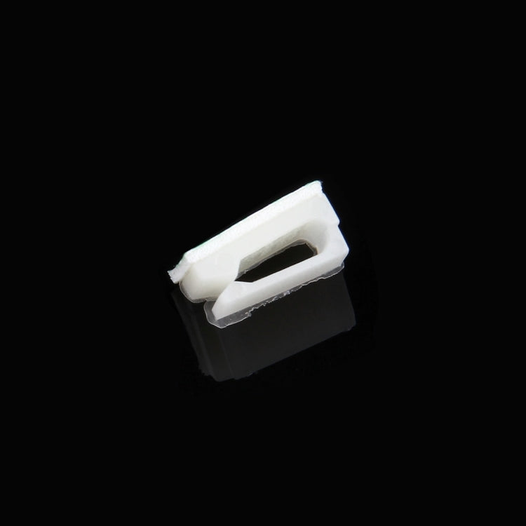 100 PCS Adhesive Backed Cable Clip  Set(White) - In Car by buy2fix | Online Shopping UK | buy2fix