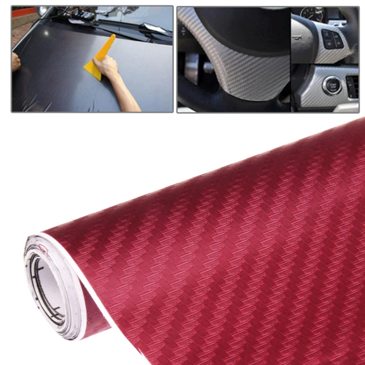 Car Decorative 3D Carbon Fiber PVC Sticker, Size: 127cm x 50cm - Auto Film by buy2fix | Online Shopping UK | buy2fix