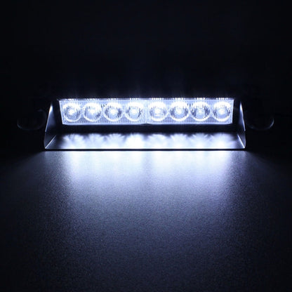 8W 800LM 8-LED White Light 3-Modes Adjustable Angle Car Strobe Flash Dash Emergency Light Warning Lamp with Suckers, DC 12V - In Car by buy2fix | Online Shopping UK | buy2fix