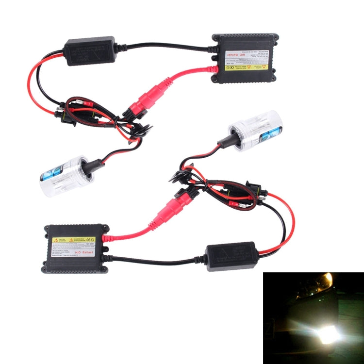 DC12V 35W 2x H3 Slim HID Xenon Light, High Intensity Discharge Lamp, Color Temperature: 6000K - In Car by buy2fix | Online Shopping UK | buy2fix