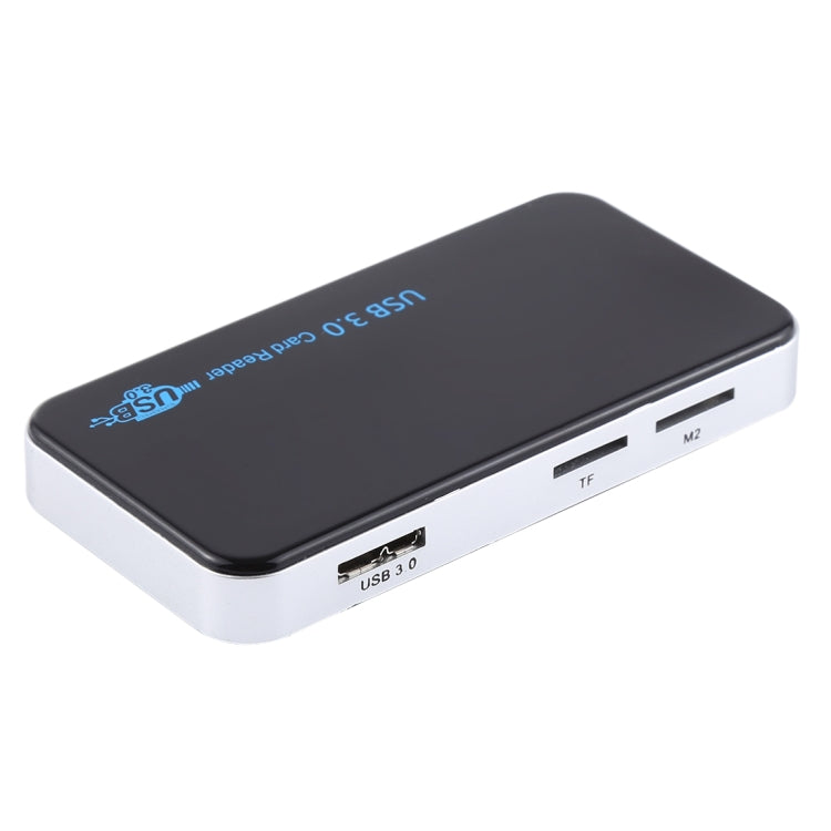 USB 3.0 Card Reader, Super Speed 5Gbps, Support CF / SD / TF / M2 / XD / MS Card, Plastic Shell -  by buy2fix | Online Shopping UK | buy2fix