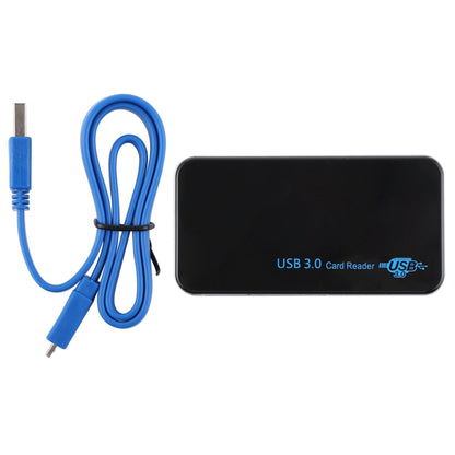 USB 3.0 Card Reader, Super Speed 5Gbps, Support CF / SD / TF / M2 / XD / MS Card, Plastic Shell -  by buy2fix | Online Shopping UK | buy2fix