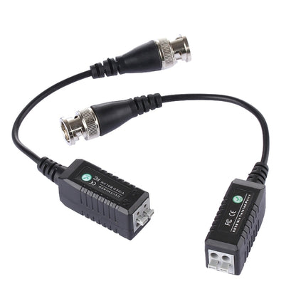 2 PCS HD 302B Coaxial CVI/TVI/AHD 1CH Passive Transceiver Video Balun - Security by buy2fix | Online Shopping UK | buy2fix