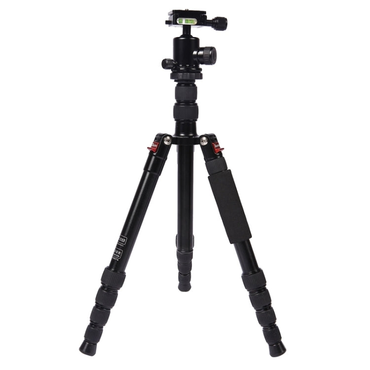 Triopo MT-2505C Adjustable Portable Aluminum Tripod with NB-1S Ball Head for Canon Nikon Sony DSLR Camera(Black) - Tripods by TRIOPO | Online Shopping UK | buy2fix