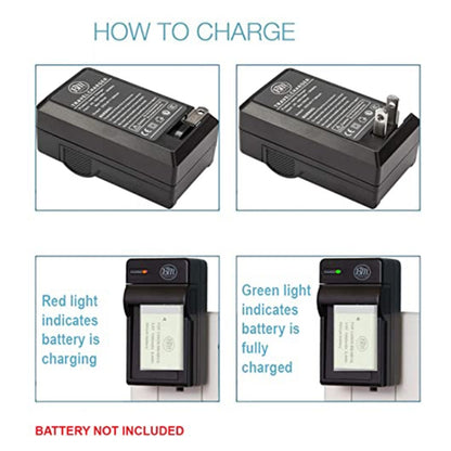 Digital Camera Battery Charger for Panasonic D08S/ 16S/ 28S/ D120/ 220/ 320(Black) - Battery Car Charger by buy2fix | Online Shopping UK | buy2fix