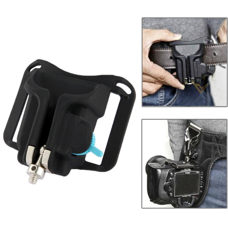 Camera Holster Waist Belt Buckle Button Fast Loading for All Camera(Black) - Camera Accessories by buy2fix | Online Shopping UK | buy2fix