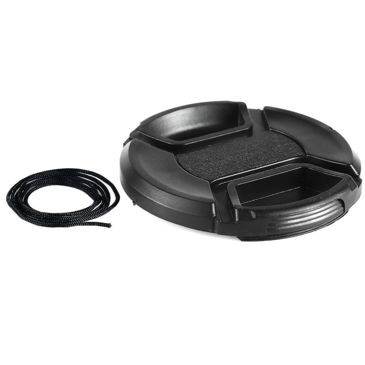 77mm Center Pinch Camera Lens Cap(Black) - Lens Cap by buy2fix | Online Shopping UK | buy2fix