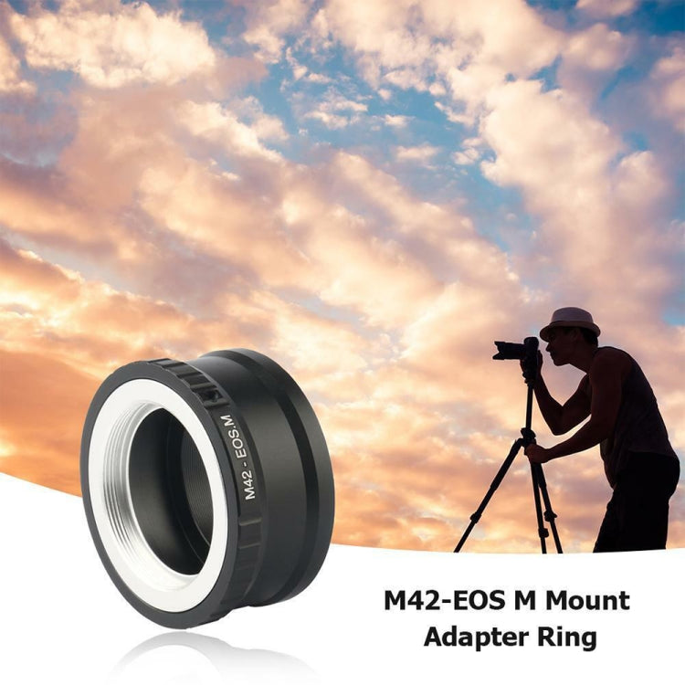 M42 Lens to EOS Lens Mount Stepping Ring(Black) - Camera Accessories by buy2fix | Online Shopping UK | buy2fix