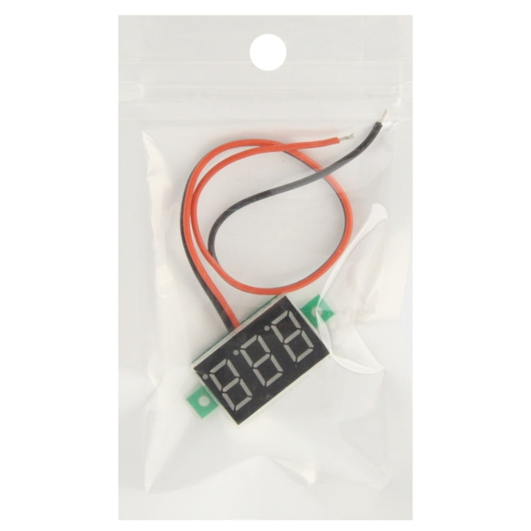 DC 3.2-30V Green Light Mini Digital Voltage Panel Meter - Consumer Electronics by buy2fix | Online Shopping UK | buy2fix