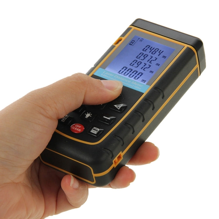 RZ-A100 1.9 inch LCD 100m Hand-held Laser Distance Meter with Level Bubble - Consumer Electronics by buy2fix | Online Shopping UK | buy2fix